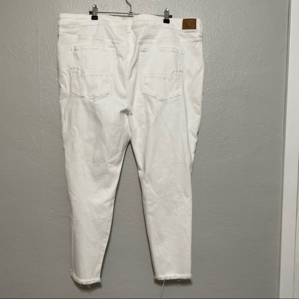 American Eagle Outfitters Distressed White Ankle Jeans plus size 22w 2X NWT - Picture 5 of 9